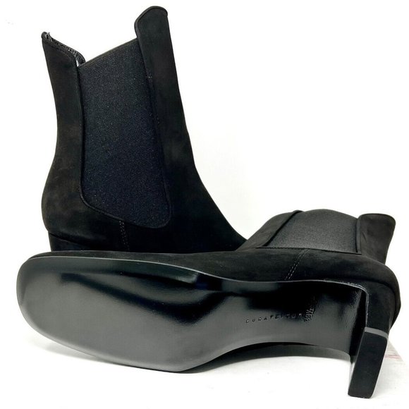 Dora Teymur Everyday Chelsea Boot Black Suede Size 9.5 Women's Boots - Picture 2 of 4